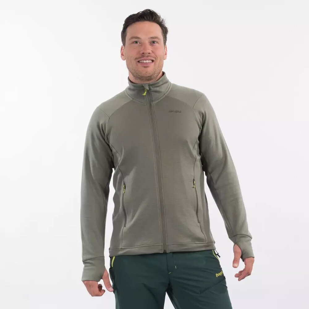 Bergans Ulstein Wool jacket Green mud