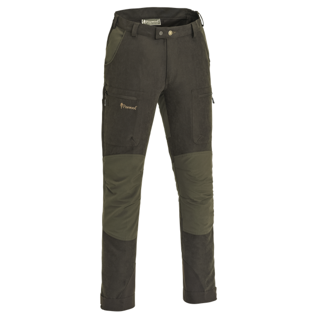 Pinewood Caribou Heren Trousers Suede Brown/Dark Olive