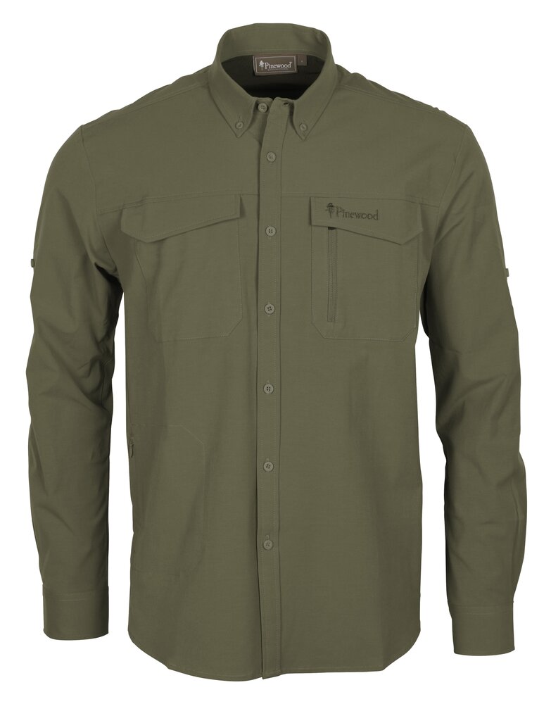 Pinewood Everyday Travel L/S Shirt W Green