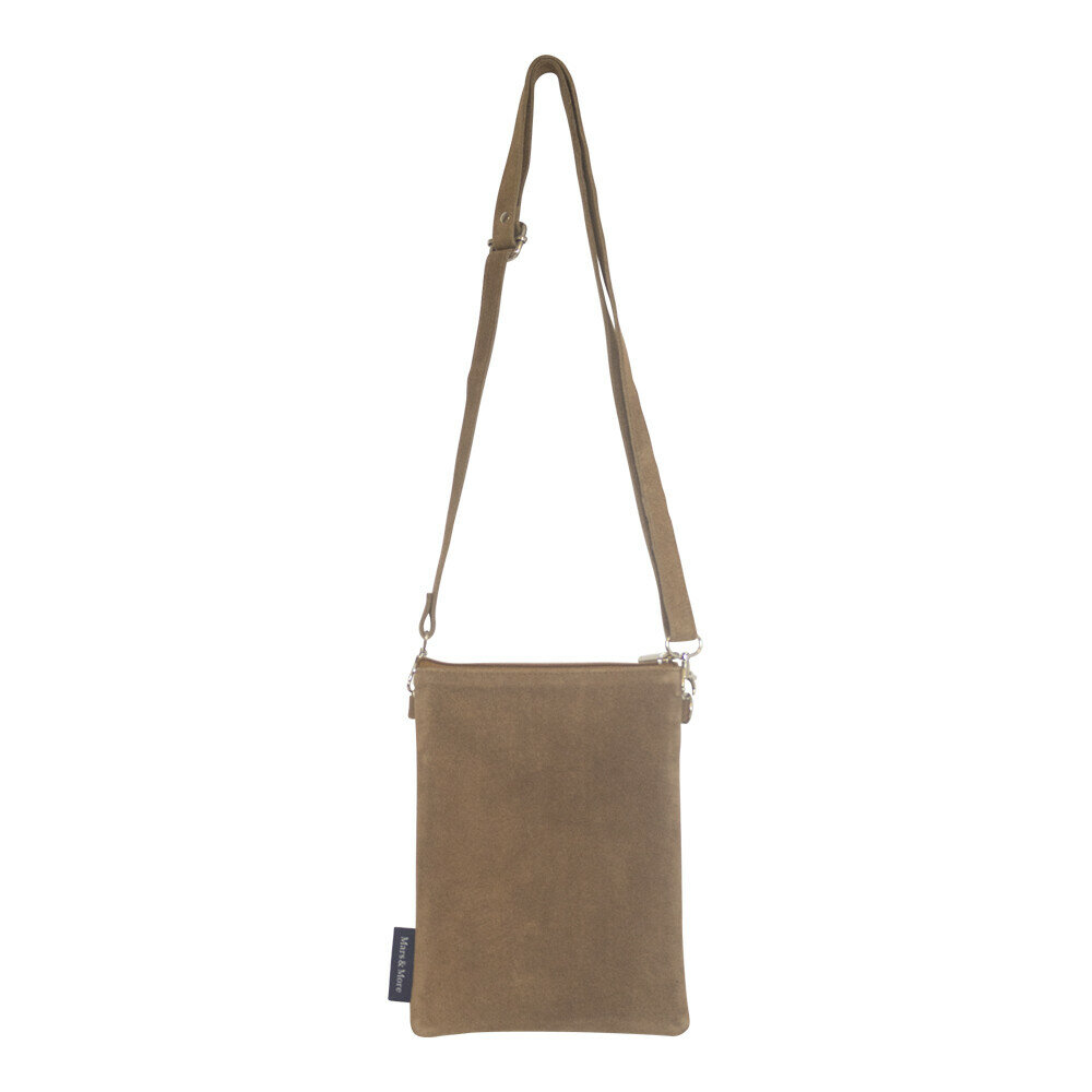 Mars &amp; More crossbody tas verticaal koe bruin 23x17cm