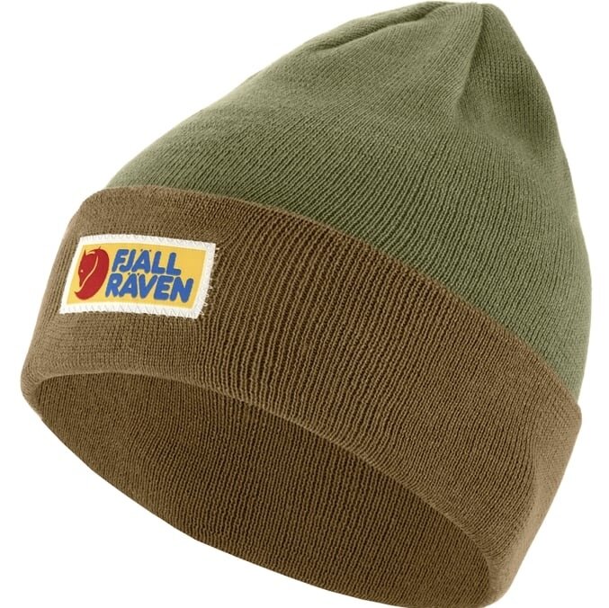 Fj&auml;llr&auml;ven Vardag classic beanie-buckwheat Brown-Laurel Green