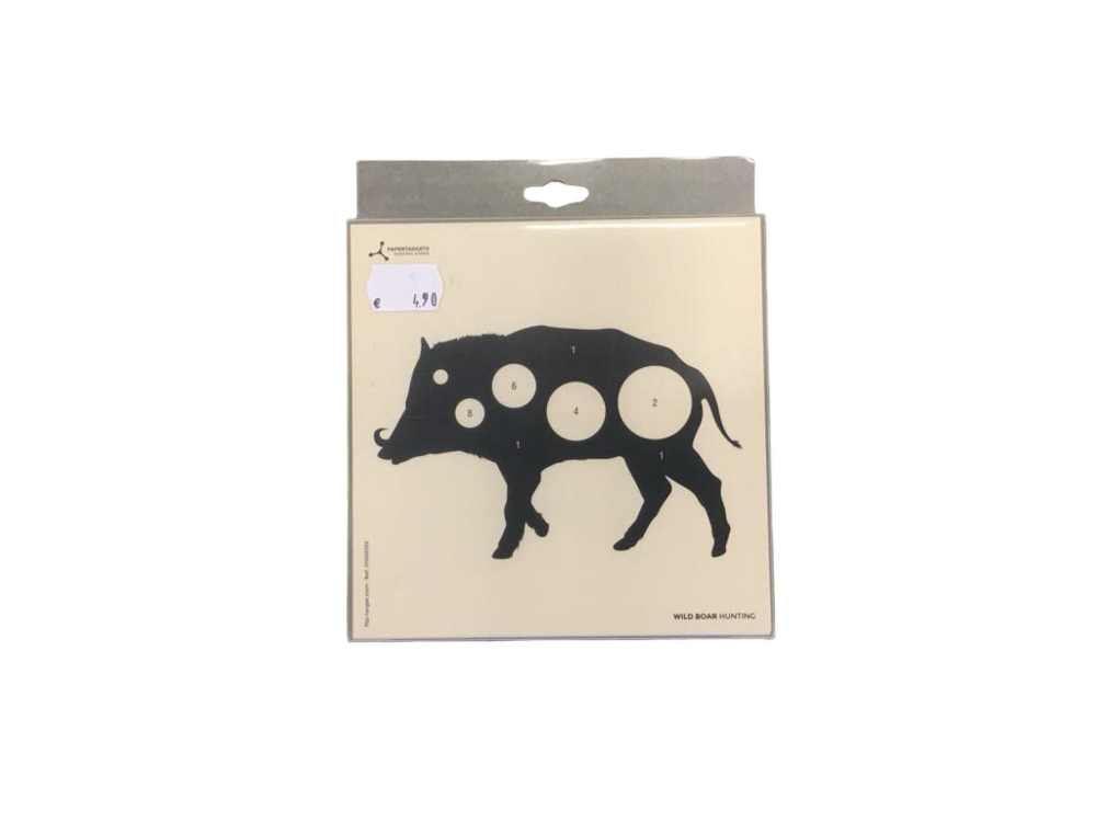 50 papertarget schietkaarten varken