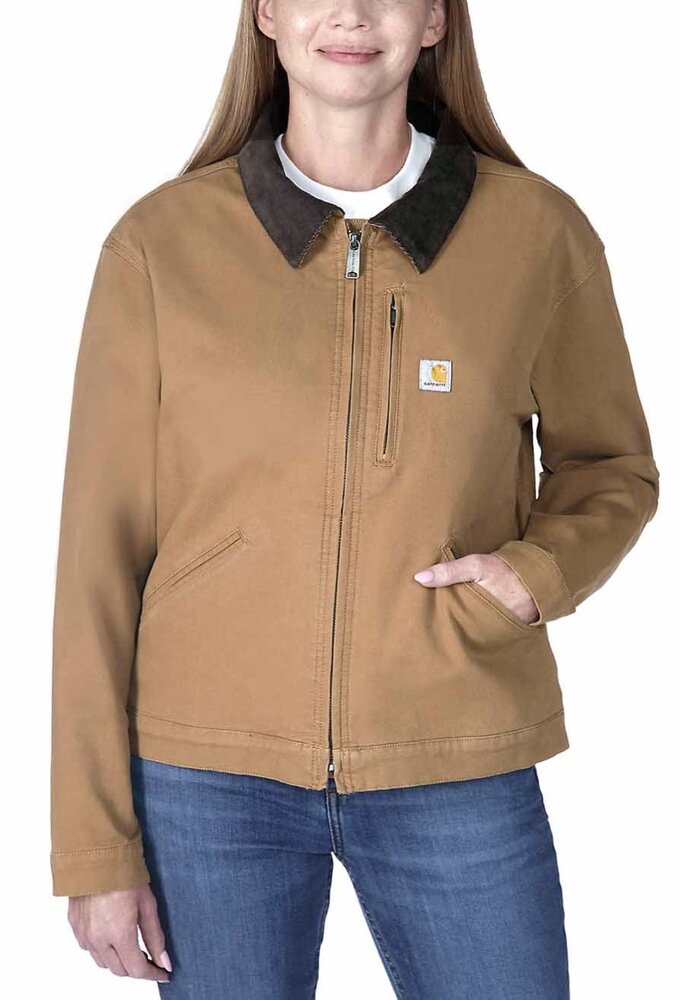 Carhartt RUGGED FLEX&trade; RELAXED FIT CANVAS DETROIT JACKET W
