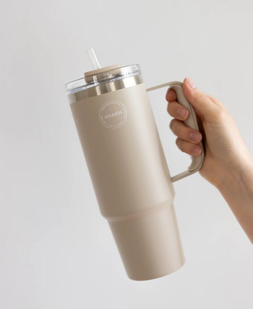AYA&amp;IDA Thermocup with straw 885ml