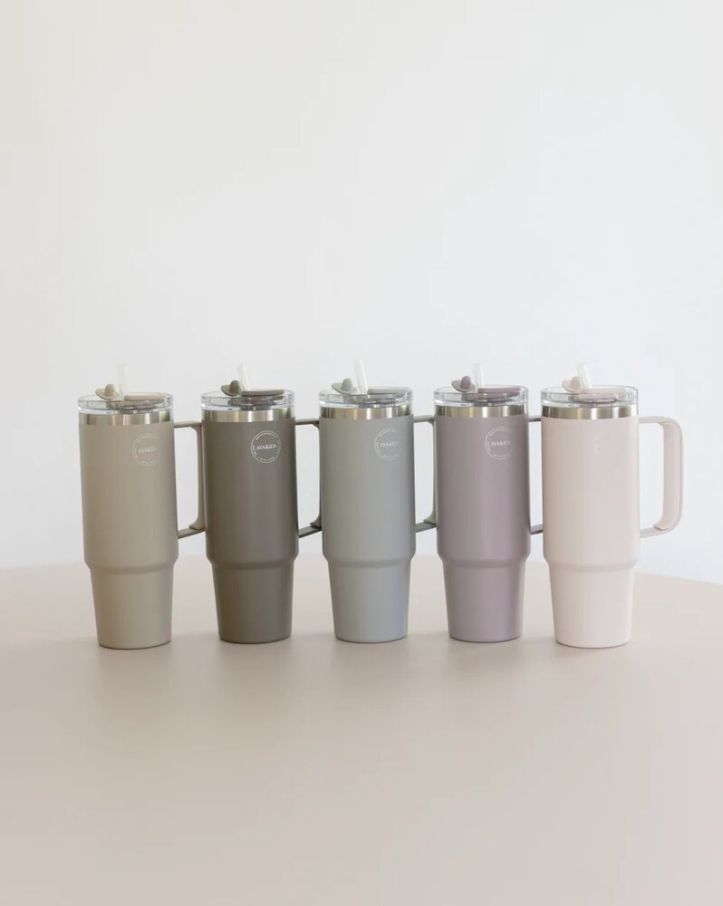 AYA&amp;IDA Thermocup with straw 885ml
