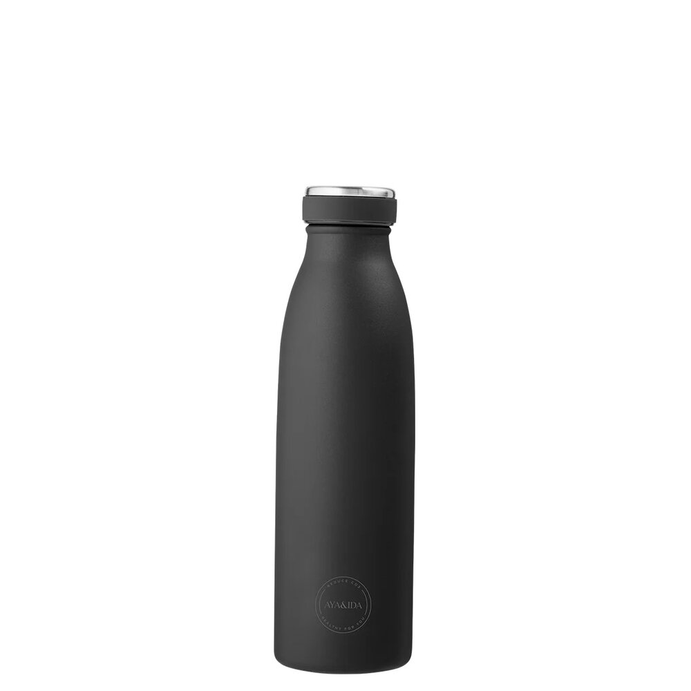 Drinking Bottle Matte Black AYA&amp;IDA