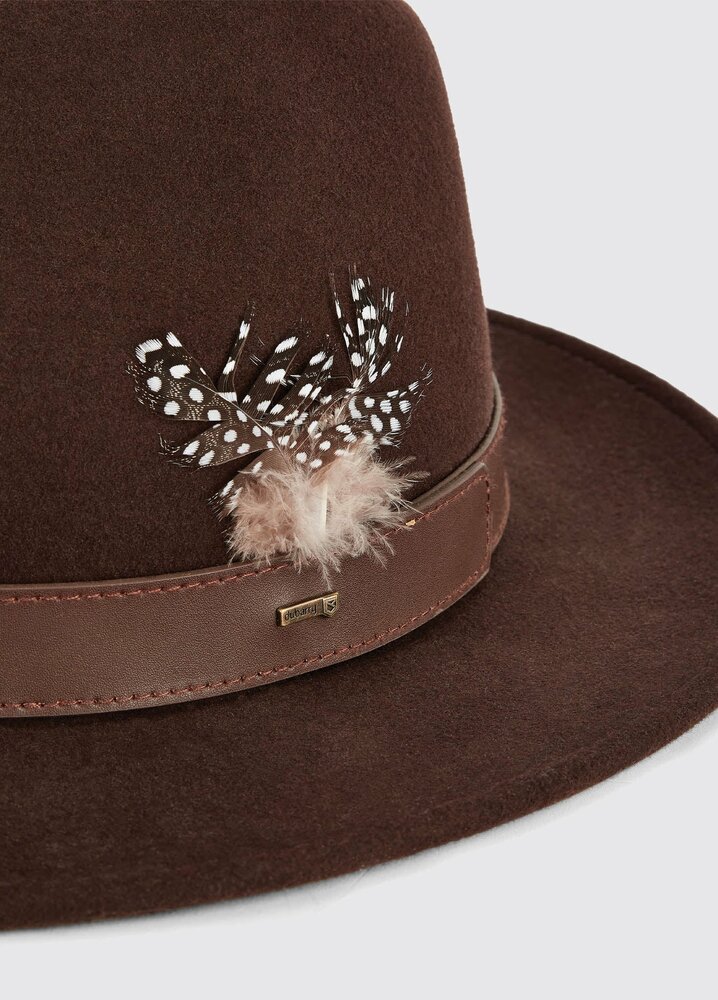 Dubarry Gallagher Ladies Felt Hat - Bourbon