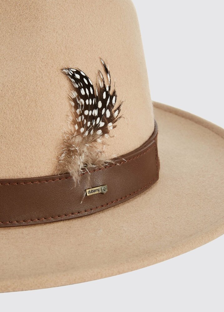 Dubarry Gallagher Ladies Felt Hat - Sand