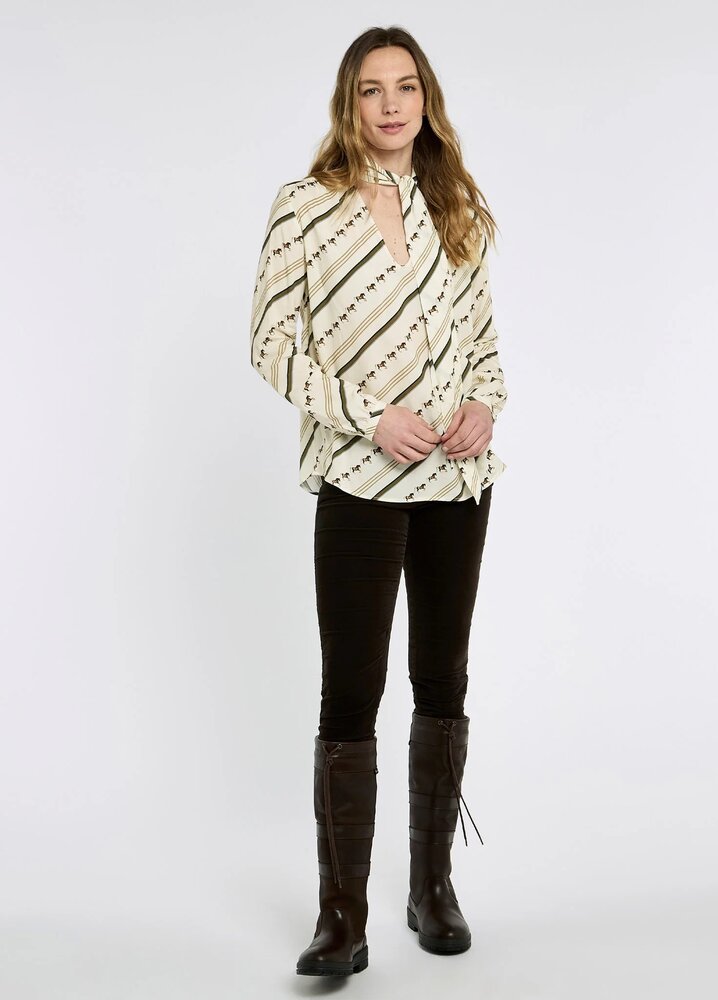 Dubarry Sweetalison Women&#039;s tie-neck blouse - Ivory