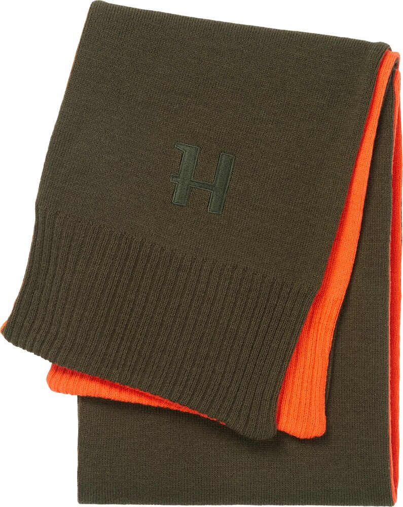 Harkila Reversible scarf willow green/orange