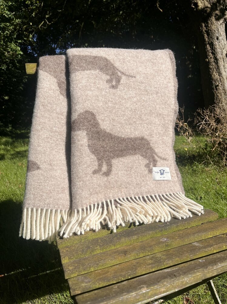 Teckel Plaid bruin 130x170cm