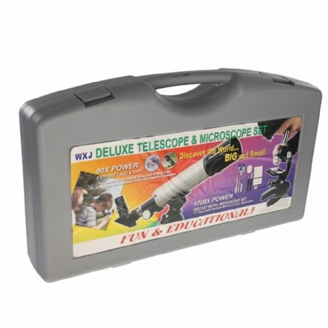 Byomic Beginners microscoopset &amp; telescoop in koffer