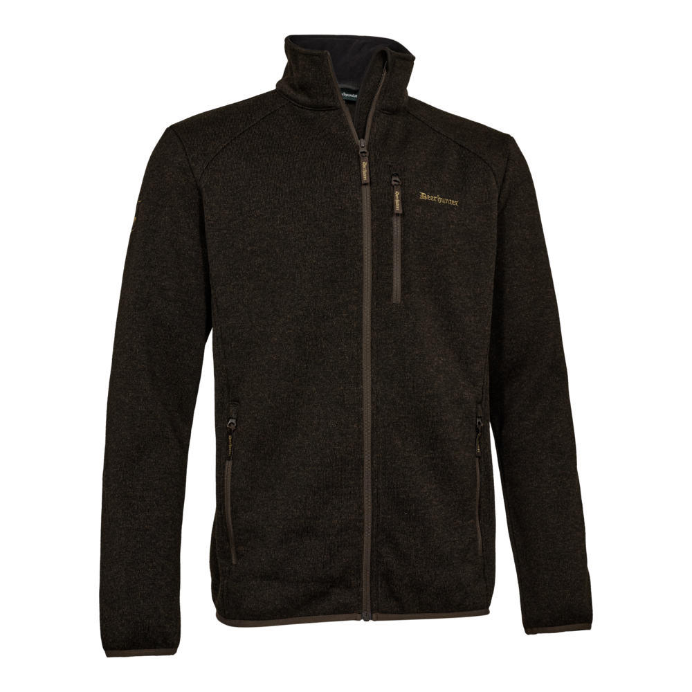 Deerhunter moor knitted jacket Brown Leaf