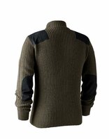 Deerhunter Rogaland knit w.zip Neck leaf melange