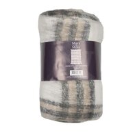 Mars &amp; More Plaid wol look ruit beige 130x170 cm