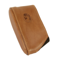Patroon etui met lederen band
