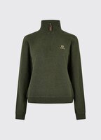 Dubarry Castlemartyr Women&#039;s Quarter Zip Sweatshirt - Olive