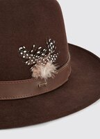 Dubarry Gallagher Ladies Felt Hat - Bourbon