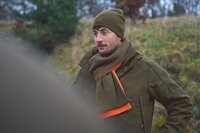 Harkila Reversible scarf willow green/orange