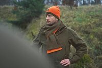 Harkila reversible beanie Willow green/orange