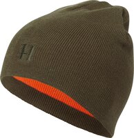 Harkila reversible beanie Willow green/orange