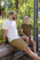 Blaser Allover Polo Shirt Ladies Dark Olive/Black