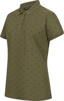 Blaser Allover Polo Shirt Ladies Dark Olive/Black