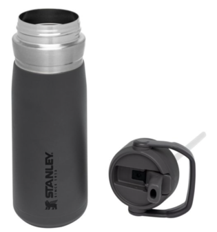 Stanley The IceFlow&trade; Flip Straw Water Bottle 0,65L Charcoal