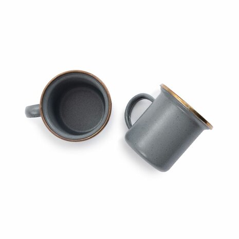 Barebones Espresso Cup - set van 2, Slate Grey
