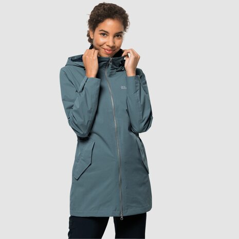 Jack Wolfskin Dakar Parka W teal grey