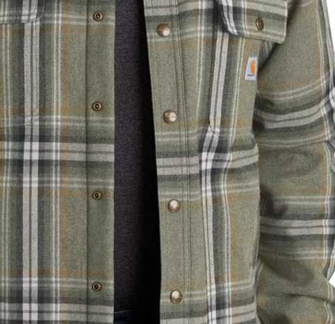 Carhartt Flannel sherpa lined shirt basil