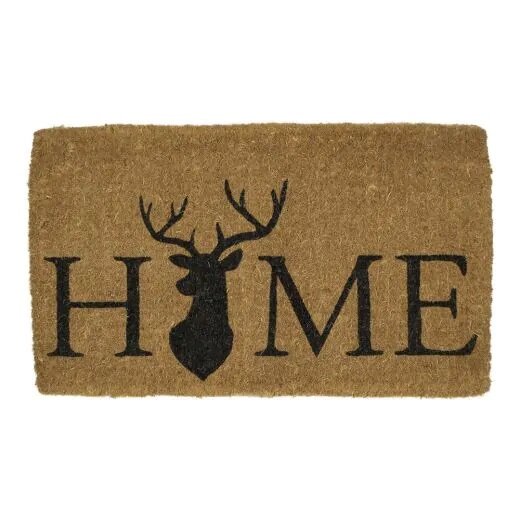 Mars &amp; More Kokosmat handgeweven Hertenkop home 75 cm