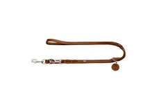 Hunter verstelbare riem Solid Education cognac soft vol rundleer