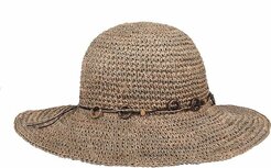 Hatland Tasmine Zeegras hoed met brede rand