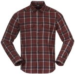 Bergans Tovdal Shirt Amazone Red/Dark Shadow Grey check
