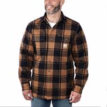 Carhartt Relaxed fit heavyweight flannel sherpa-lined shirt