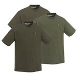Pinewood 3 Pack T-shirt W Green / H Brown / Khaki